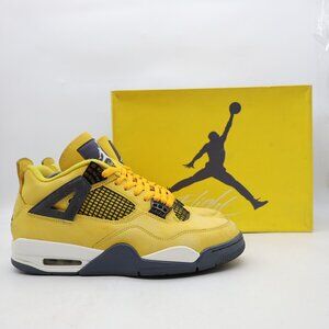 Nike Air Jordan 4 IV Retro Mid Lightning Men's 10.5 Yellow Sneakers CT8527-700